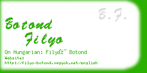 botond filyo business card